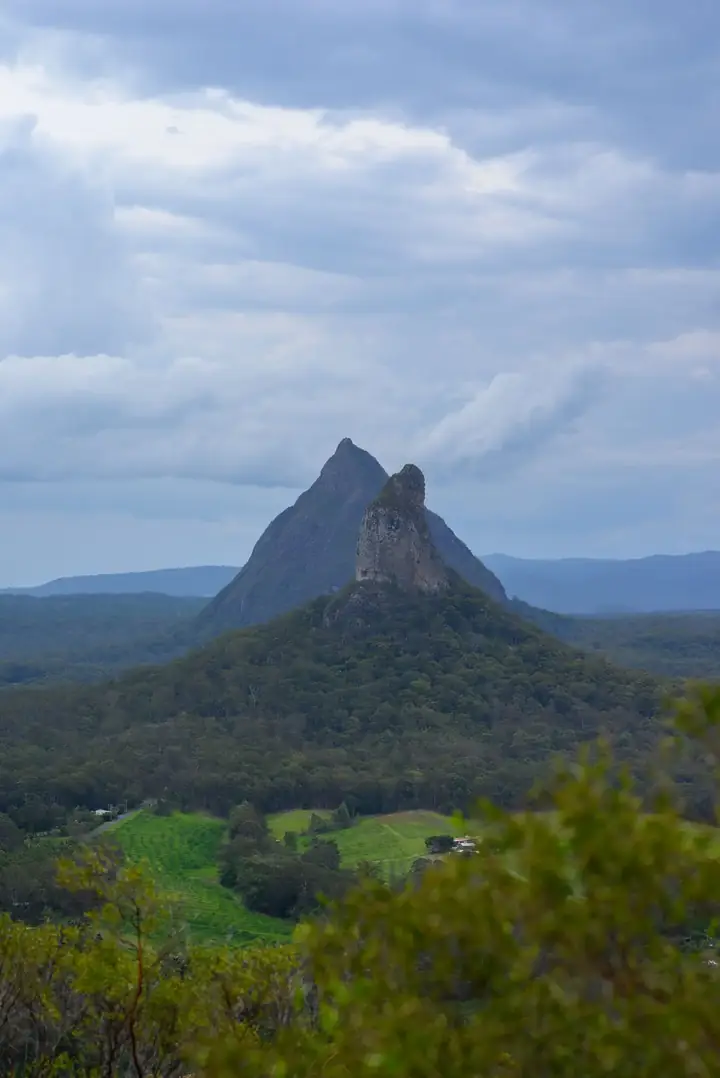 The Sunshine Coast hinterland landscape
