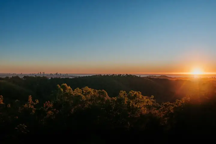 The Sunshine Coast hinterland landscape